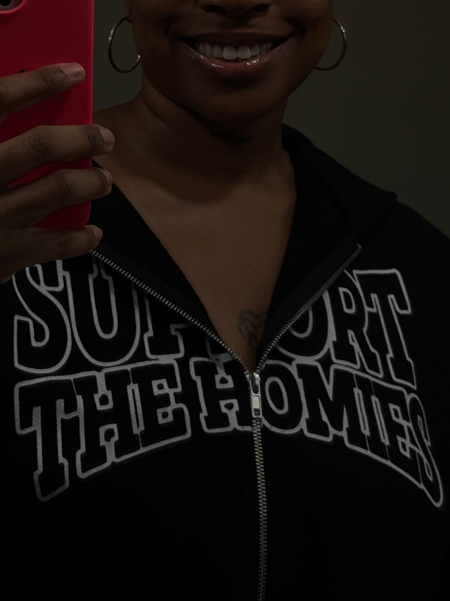 Black n' White Zip Up