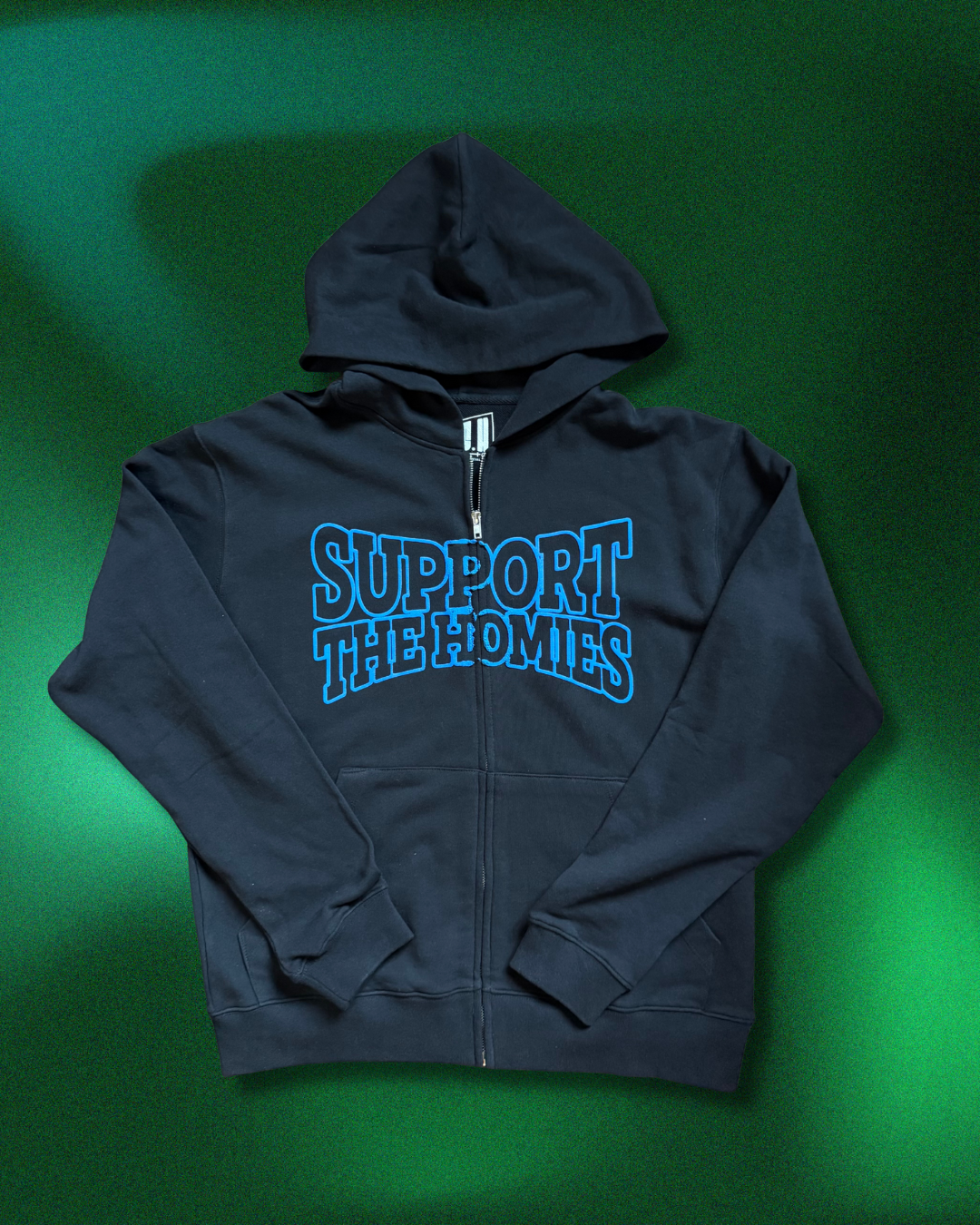 Black STH Zip Hoodie - sample